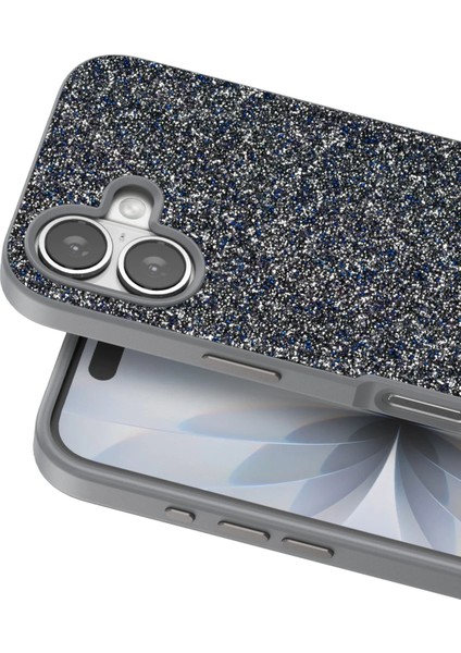 Apple iPhone 17 Uyumlu Parlak Simli Taşlı Premium Kalite Kadın Telefon Kılıfı Kapak fiyatları