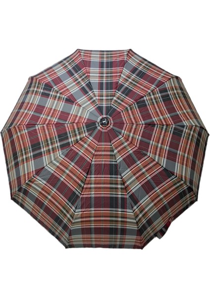 Rüzgarda Kırılmayan 10 Telli Tam Otomatik Şemsiye, Çok Renkli ve Dayanıklı Tasarım