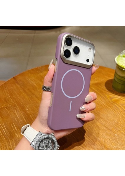 iPhone 17 Promax Magsafe Özellikli Ultra Slim Darbeye Dayanıklı Metal Çerçeveli Kılıf