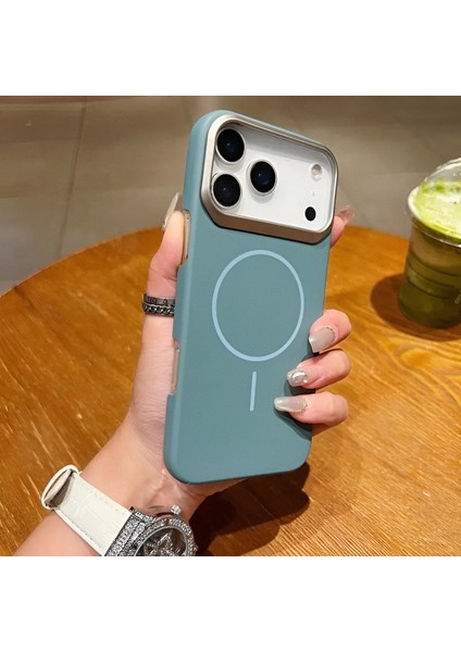 iPhone 17 Promax Magsafe Özellikli Ultra Slim Darbeye Dayanıklı Metal Çerçeveli Kılıf
