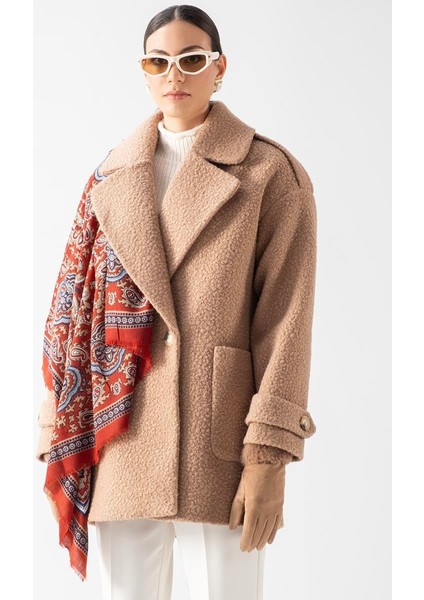 Renuccio Kruvaze Yandan Cepli Salaş Kaban Camel fiyatları