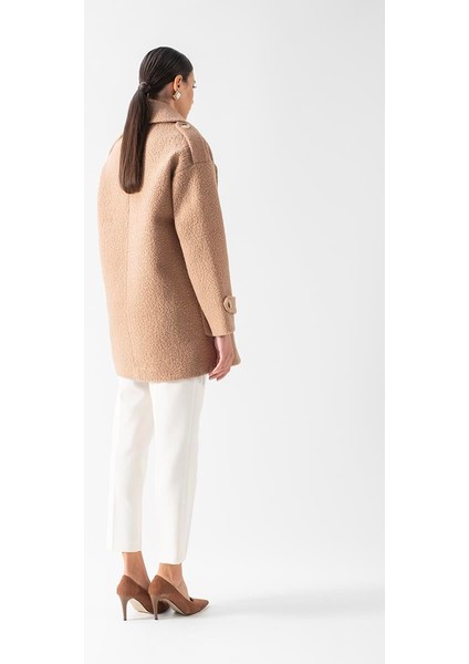 Renuccio Kruvaze Yandan Cepli Salaş Kaban Camel