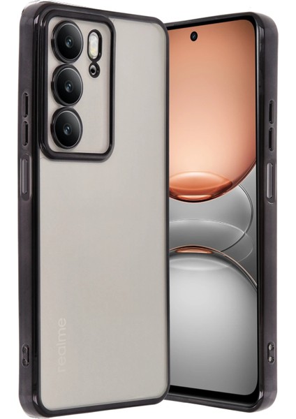 Realme C75 4g Kılıf Lensli Silikon - SIYAH-(5796) - SB001M-48CDM1 modelleri