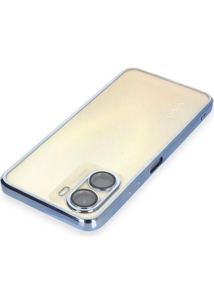 Vivo Y16 Kılıf Lensli Silikon - Açık MAVI-(5796) - SB001M-483H37 modelleri