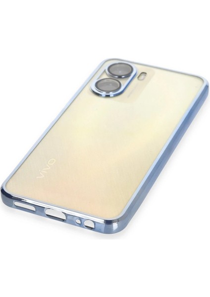 Vivo Y16 Kılıf Lensli Silikon - Açık MAVI-(5796) - SB001M-483H37 fırsatları