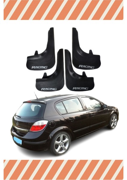 Opel Astra H Hb 2004-2015 Racing Yazılı 4'lü Tozluk Çamurluk Paçalık