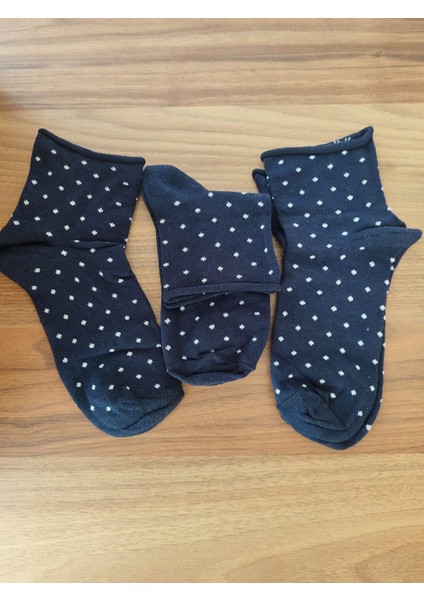 3'lü Paket Kadın Pamuklu Çorap modelleri