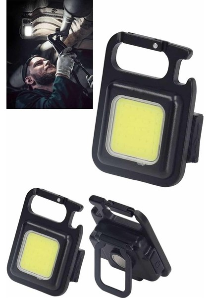 Işıldak USB Şarjlı Cep El Feneri Taşınabilir Mini LED Işık Çok Fonksiyonlu - SB001M-47VWG2 fırsatları