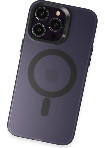 iPhone 15 Pro Max Kılıf Mateks Magsafe Kapak - Derin MOR-(5796) - SB001M-47PSP1 modelleri