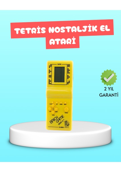Taşınabilir El Aterisi Gameboy – Klasik Tetris Oyunu Pil ile Çalışan Mini El - SB001M-47XQQ