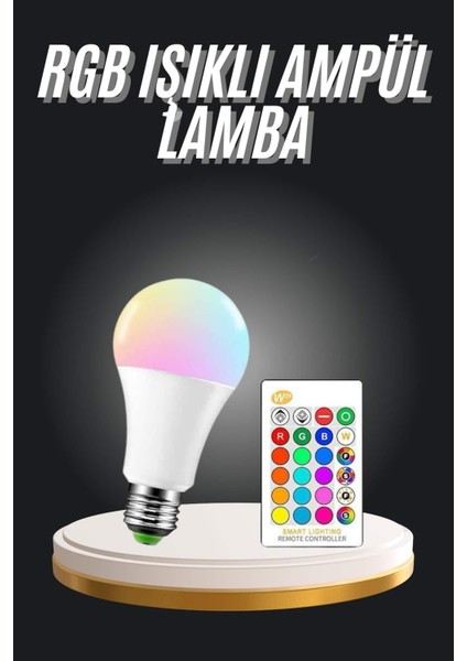 Ambiyans Aydınlatma Rgb LED Lamba Kumandalı Renk Değiştirebilen - SB001M-47SO61