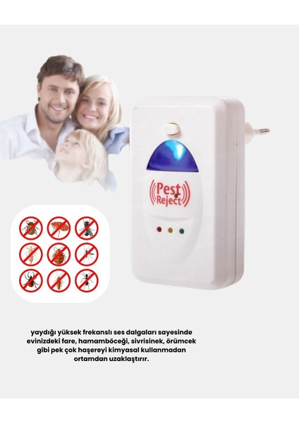 Ultrasonik Böcek ve Fare Kovucu – Doğa Dostu Sessiz ve Etkili Savunma - SB001M-47XSI2 indirimleri