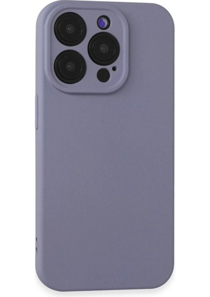 iPhone 15 Pro Kılıf Nano Içi Kadife Silikon - LILA-(5796) - SB001M-4872X6