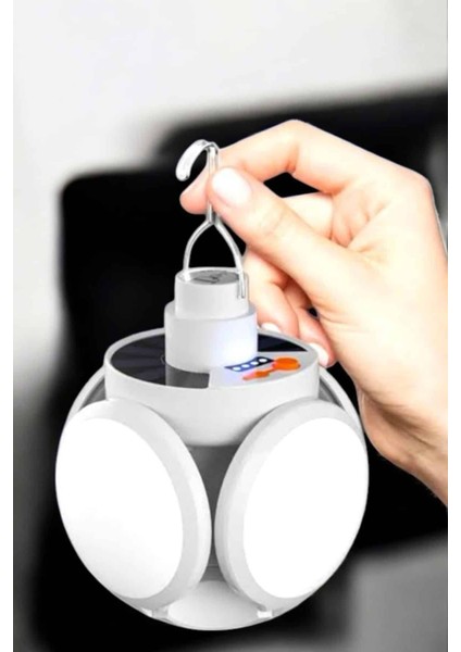 Kamp Lambası Işıldak Beyaz Işık Güneş Enerjili Solar Aydınlatma 5 Kanatlı K - SB001M-47TQX modelleri