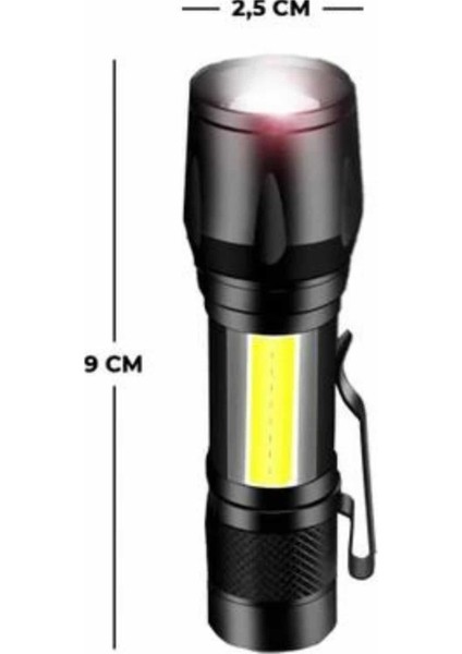 El Feneri Uzun Menzilli USB Şarj Edilebilir Kamp Lambası - SB001M-47T5W9 indirimleri
