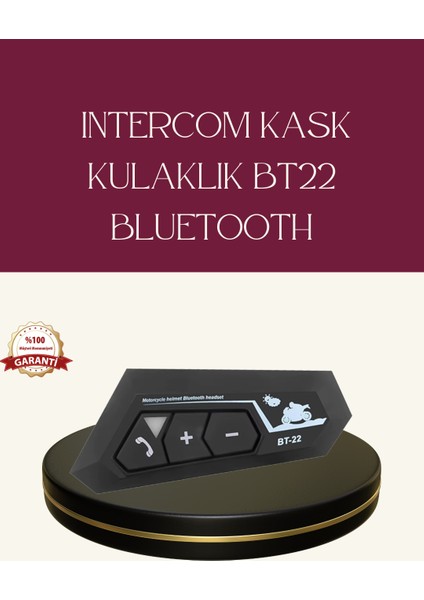 Motosiklet Sürüşleri Için BT22 Kask Bluetooth Kulaklık Mikrofonlu - SB001M-47VNB8