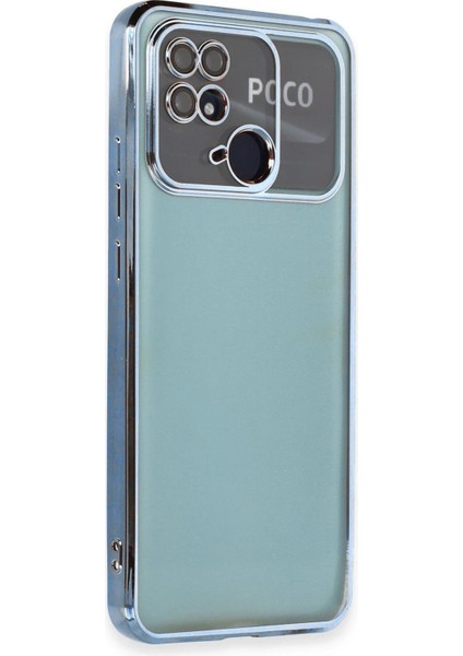 Xiaomi Redmi 10C Kılıf Lensli Silikon - Açık MAVI-(5796) - SB001M-489YT6
