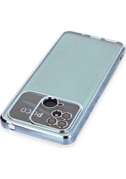 Xiaomi Redmi 10C Kılıf Lensli Silikon - Açık MAVI-(5796) - SB001M-489YT6 modelleri