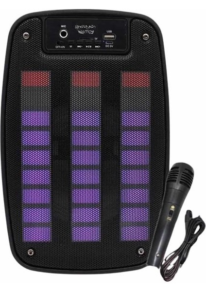 Bluetooth Hoparlör Taşınabilir Şarjlı Işıklı Büyük Boy Yüksek Ses Kalitel - SB001M-47X18 fırsatları