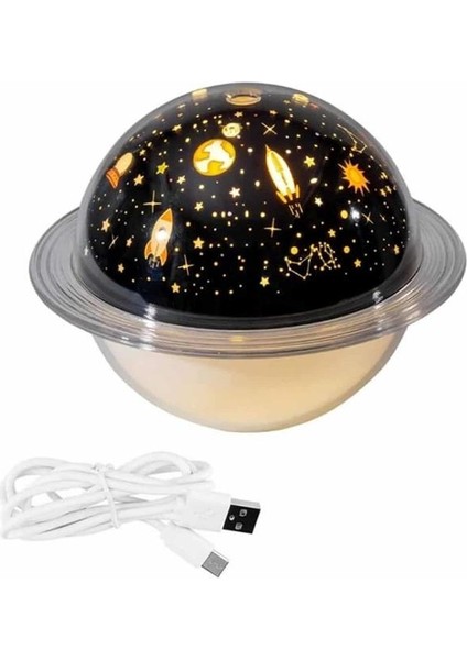 Aromaterapi Hava Nemlendirici Gece Lambası Uzay Model Satürn Oda Kokusu - SB001M-47WZW2 modelleri