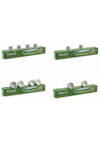 %100 Saf Seremoni (Ceremonial) Matcha Kapsülü - Nespresso Uyumlu Premium Matcha Çayı (10 Adet) modelleri