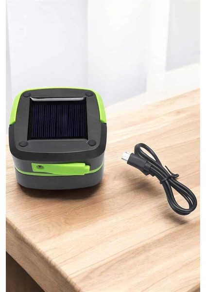 Güneş Enerjili LED Lamba Kamp Lambası Katlanabilir Lamba USB Şarjlı - SB001M-47SDG0 fırsatları