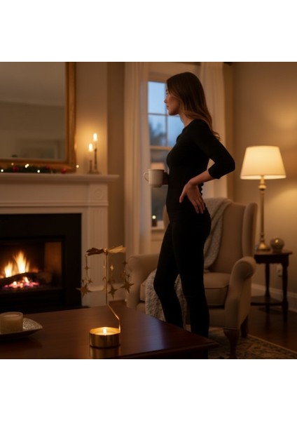 Isı Ile Dönen Dekoratif Yıldız Tasarımlı Metal Tealight Mumluk modelleri