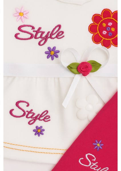 Kız Bebek 3’lü Takım – %100 Pamuk, Cilt Dostu, Rahat Kalıp, Nefes Alan Kumaş fiyatları