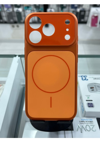 iPhone 17 Pro Max Uyumlu Magsafe Özellikli Sert Ag Glass Telefon Kılıfı