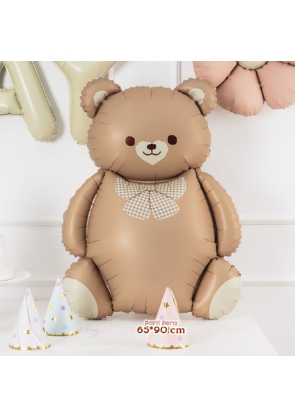 Retro Ayı Folyo Balon Kahverengi Rakam Folyo Balon Retro Kalp Folyo Balon Doğum Günü Balon Seti fiyatları