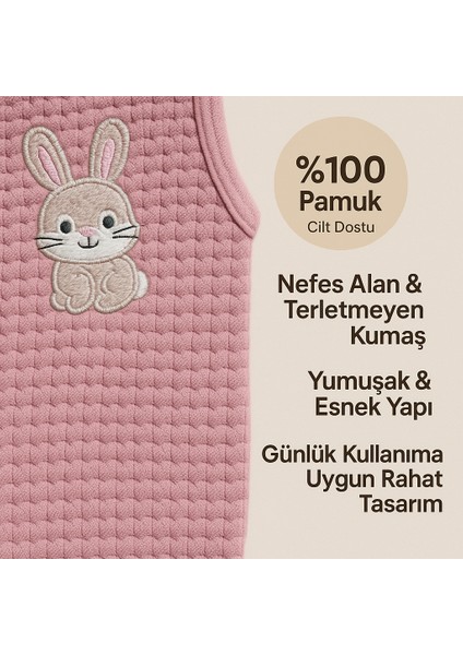 Bebek Kız 3'lü Tulum Takımı-Tavşan Desenli Badi Tavşan Nakışlı Mürdüm Salopet ve Çorap Seti Pamuklu modelleri