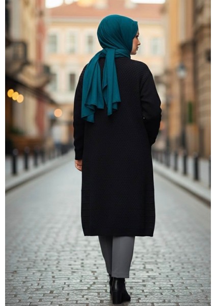Kadın Tesettür Düğme Detaylı Göğüs ve Cep Incili Diz Altı Çift Ce fiyatları