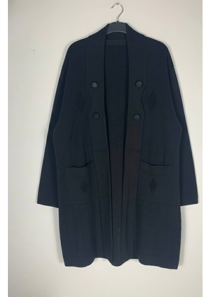 Kadın Tesettür Düğme Detaylı Göğüs ve Cep Incili Diz Altı Çift Ce modelleri