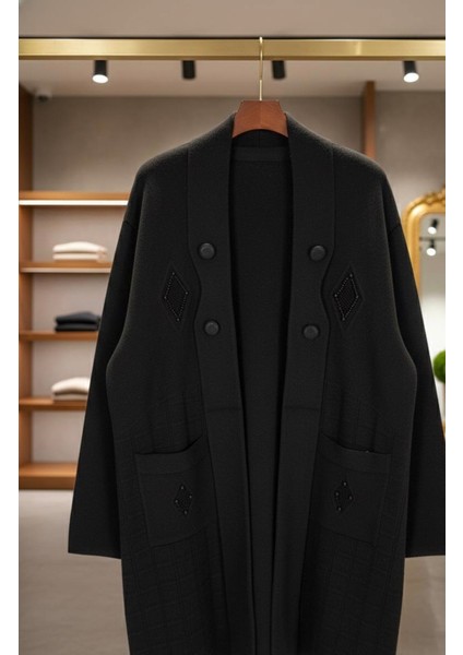 Kadın Tesettür Düğme Detaylı Göğüs ve Cep Incili Diz Altı Çift Ce indirimleri