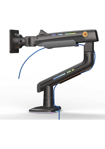 North Bayou F5-Gaming, 2-20 kg Uyumlu, 27INCH-60INCH Aralığında Büyük Ekranlar Için Profesyonel Ergonomik Oyuncu Monitör Standı ve Iş Monitör Standı fiyatları