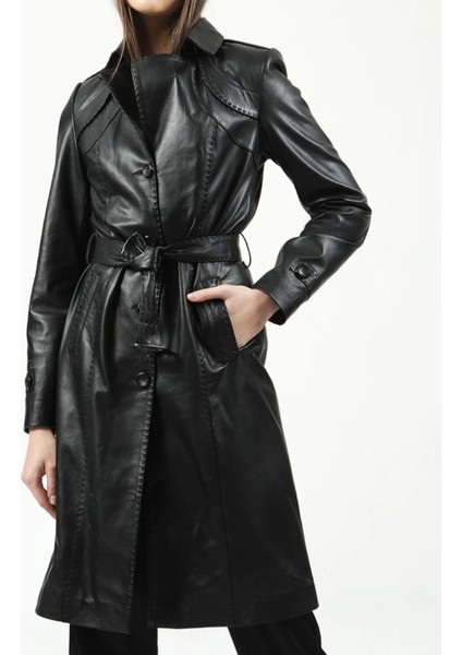 hakiki deri kuzu derisi kadın uzun kaban fiyatları