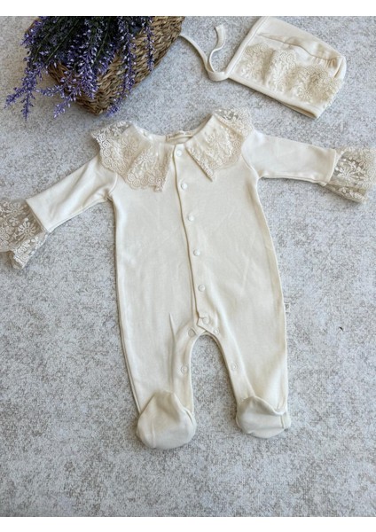 Dantelli Mevlüt Bebek Patikli Tulum