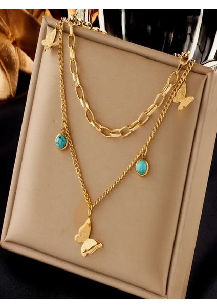 316L Paslanmaz Çelik Kelebek Kolye fiyatları