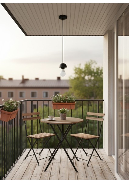 Siyah Tekli Sarkıt Lamba (2 Adet) Antre/hol/balkon fiyatları