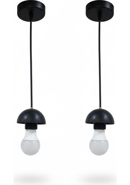 Siyah Tekli Sarkıt Lamba (2 Adet) Antre/hol/balkon modelleri