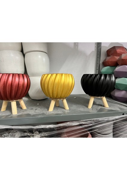 Dekoratif Ayaklı Spiral Saksı fiyatları