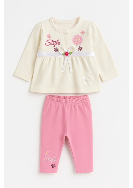 Kız Bebek 3’lü Takım – %100 Pamuk, Cilt Dostu, Rahat Kalıp, Nefes Alan Kumaş fırsatları