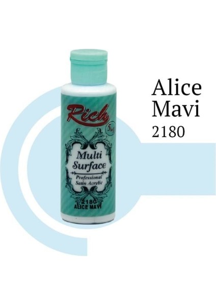 Rich Multi Surface 2180 Alice Mavi Akrilik Boya 120 cc