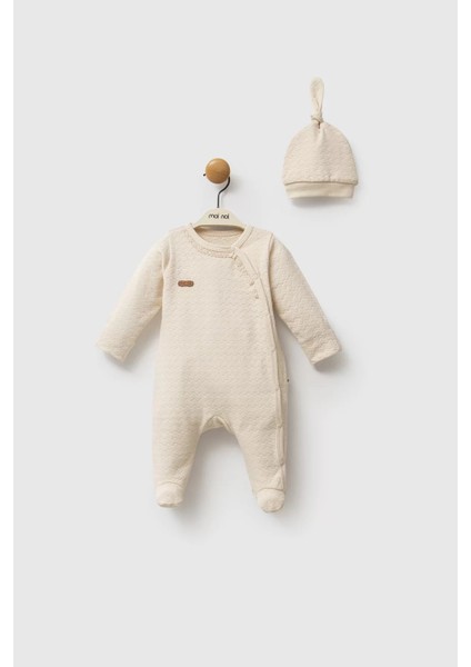 Moi Noi Şapkalı Tulum MNB1248 Bej