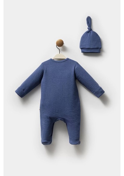 Moi Noi Şapkalı Tulum MNB1251 Navy Blue modelleri