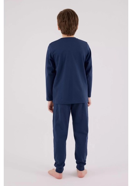 U.s. Polo Assn Uzun Kol Pijama Takım US2233-4 Koyu Indigo indirimleri