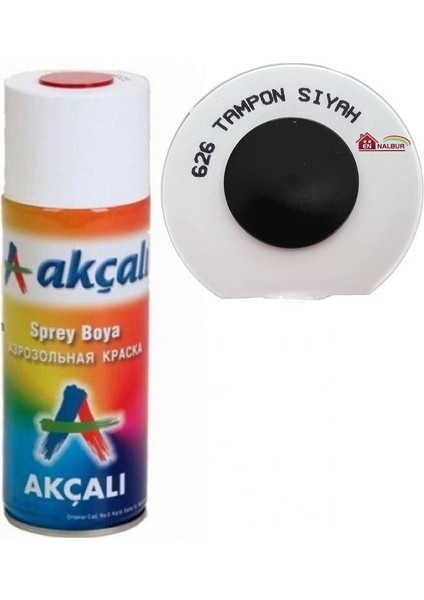 Akçalı Sprey Boya 400 ml 626 Tampon Siyah