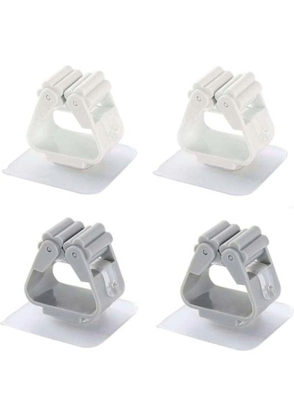 1 Adet Yapışkanlı Pratik Mop Temizlik Fırçası Tutucu Beyaz fırsatları