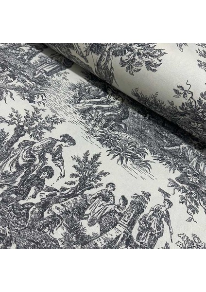 Fransız Köylüler Desenli Rustik Vintage Dekoratif Yuvarlak Masa Örtüsü fiyatları