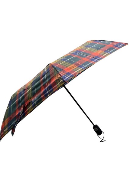 Kırmızı Ekose Desenli Tam Otomatik Kadın Şemsiye fiyatları